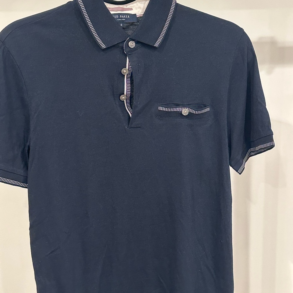 Ted Baker Black Polo Shirt S (2)